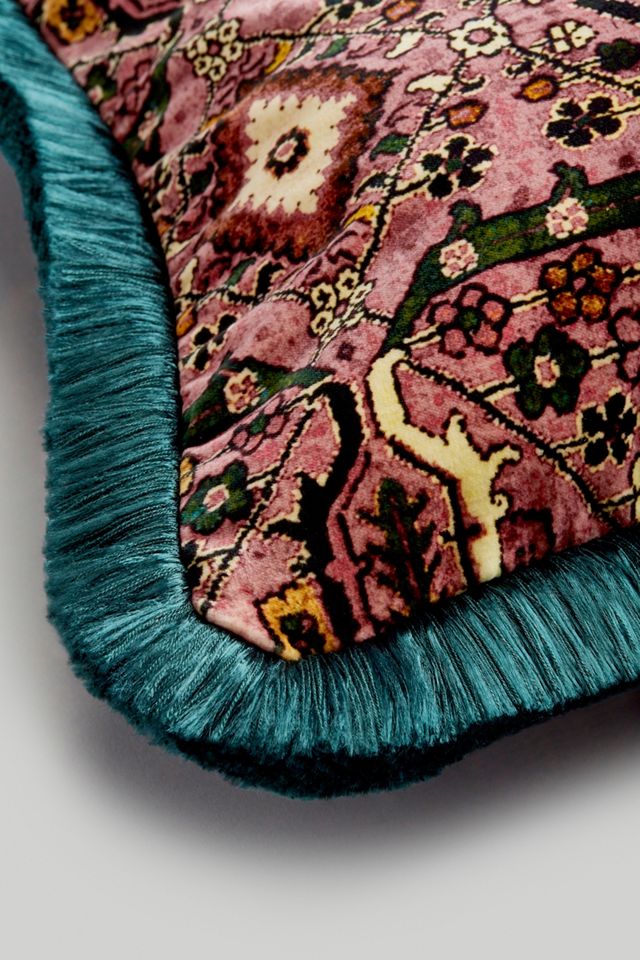 House of Hackney Mey Meh Fringed Velvet Pillow #2