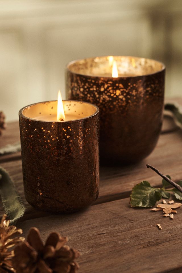 Illume Mercury Glass Candle, Woodfire #5