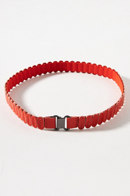 Anthropologie The Tabitha Stretch Belt In Orange