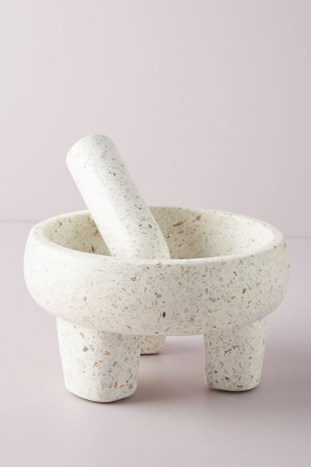 Terrazzo Molcajete Bowl and Tejolote #1