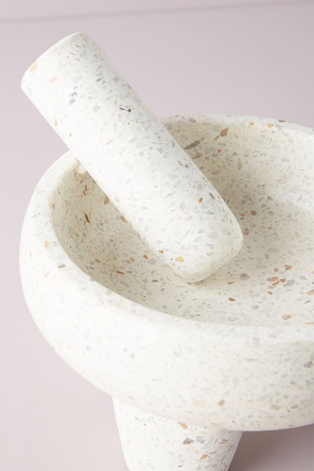 Terrazzo Molcajete Bowl and Tejolote #2