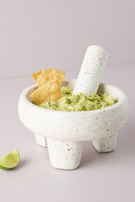 Terrazzo Molcajete Bowl and Tejolote