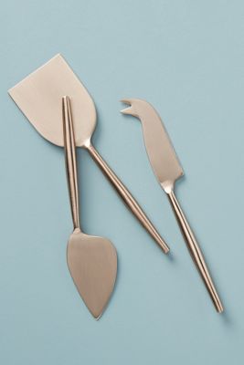Rose Cheese Knives, Set of 3