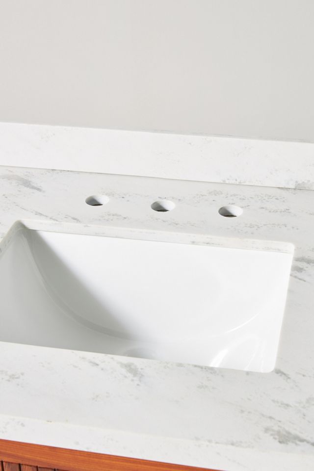 Deluxe Tamboured Powder Bathroom Vanity #4