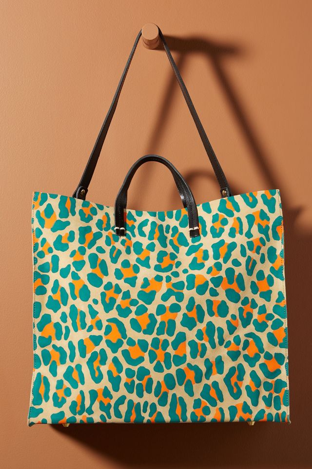 Clare V. Women's Simple V Tote Bag - Leopard