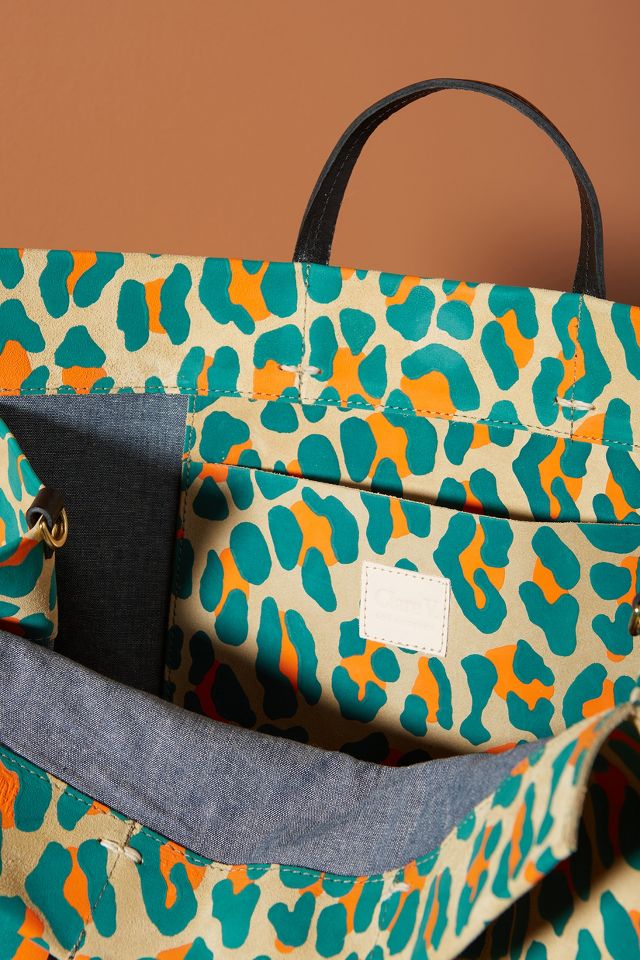 Leopard V Petite Simple Tote by Clare V. for $161