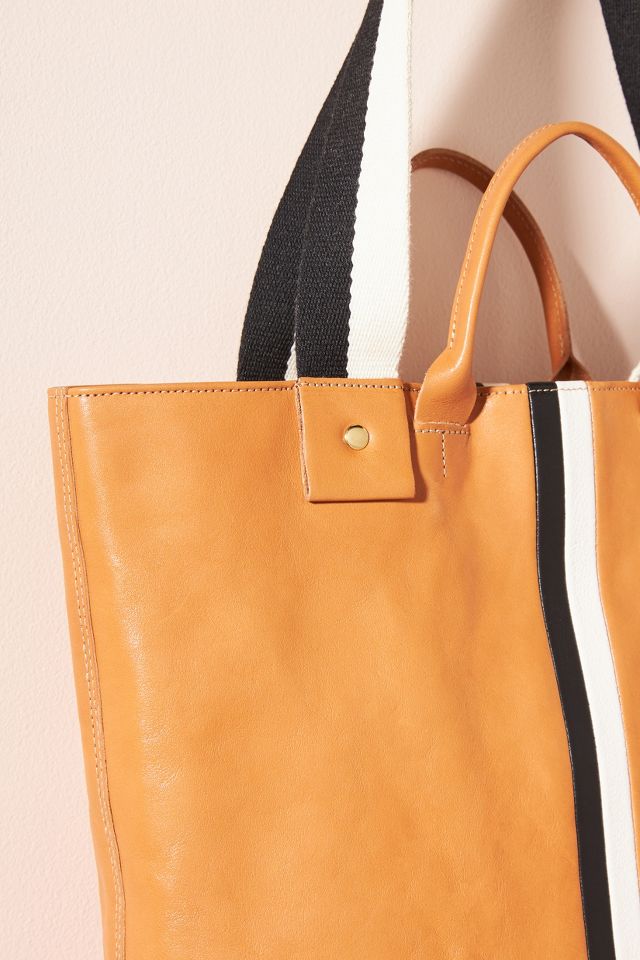 Clare V. Annie Striped Tote Bag