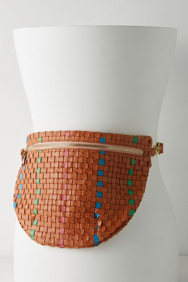 Clare V. Woven Leather Belt Bag