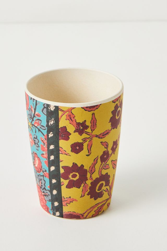 Blockprint Bamboo Melamine Tumbler #1