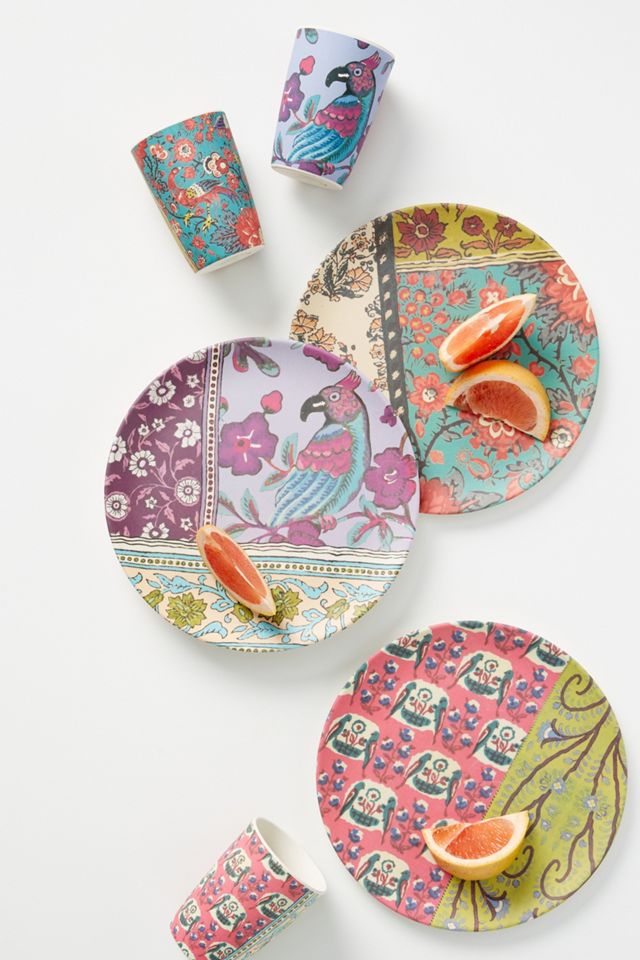 Blockprint Bamboo Melamine Tumbler #3