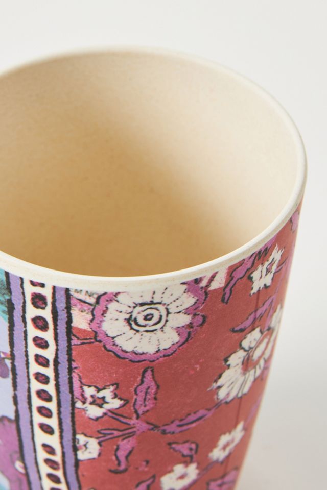 Blockprint Bamboo Melamine Tumbler #1