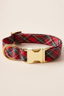 The Foggy Dog Plaid Dog Collar