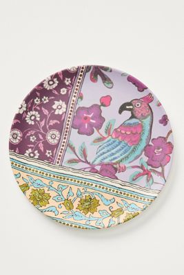 Blockprint Bamboo Melamine Dinner Plate