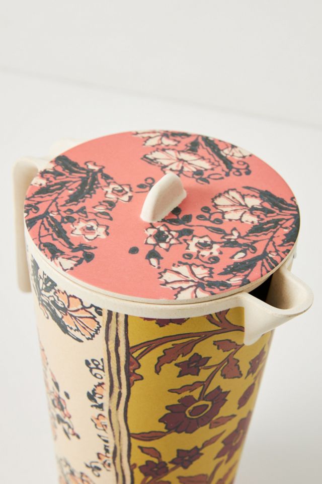 Blockprint Bamboo Melamine Pitcher #1