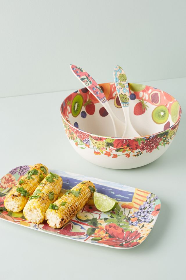 Market Bamboo Melamine Platter #2