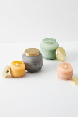 Ruby Glass Jar Candle