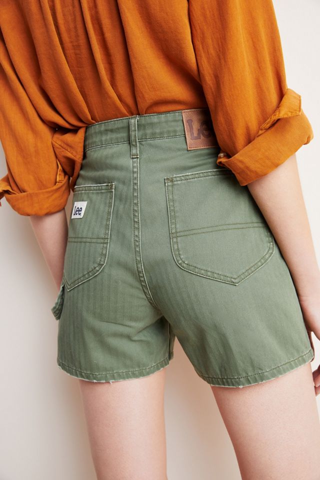 Lee Ultra High-Rise Herringbone Carpenter Shorts #1