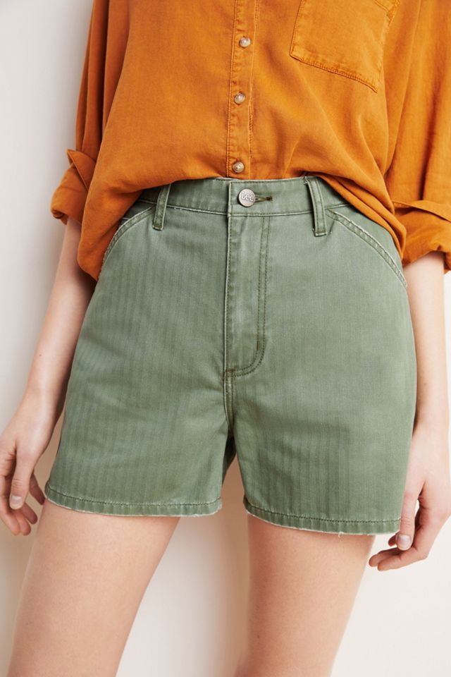 Lee Ultra High-Rise Herringbone Carpenter Shorts #4