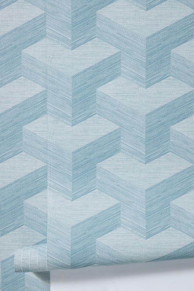 Geo Textured Wallpaper | AnthroHome