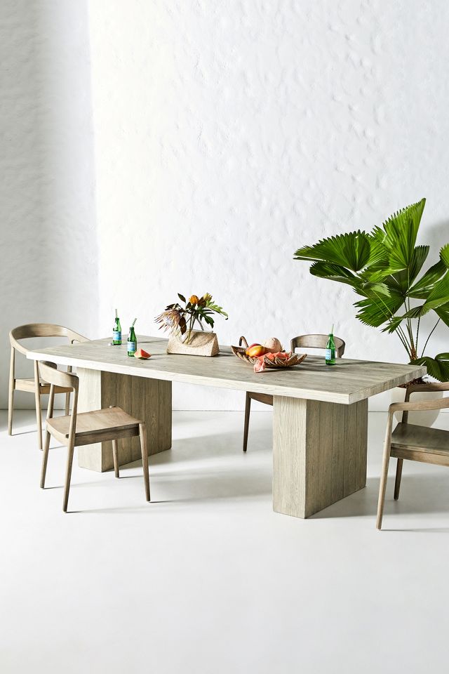 Concrete Indoor Outdoor Dining Table AnthroLiving