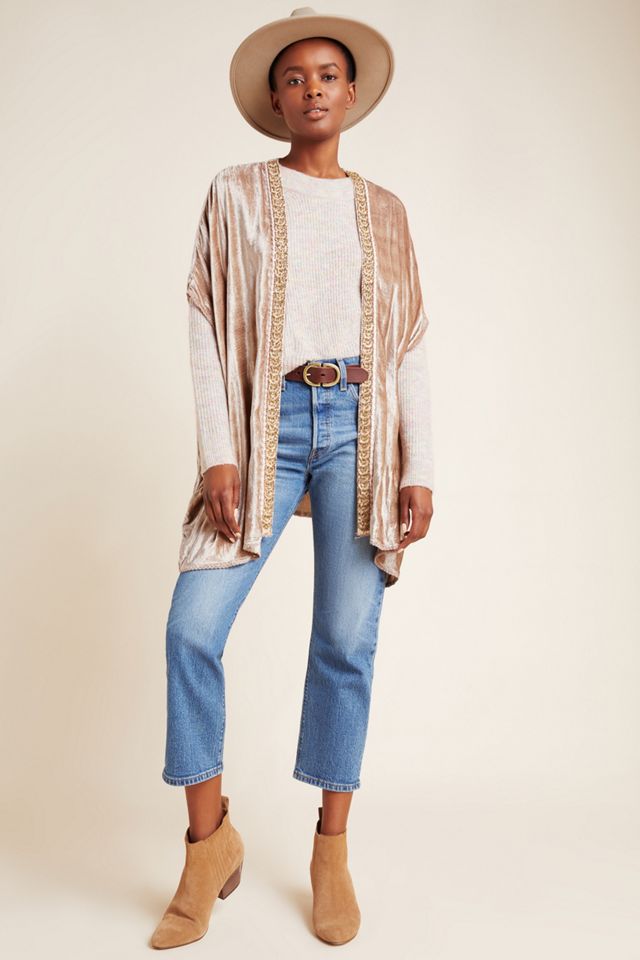 Pierpont Beaded Velvet Kimono #1
