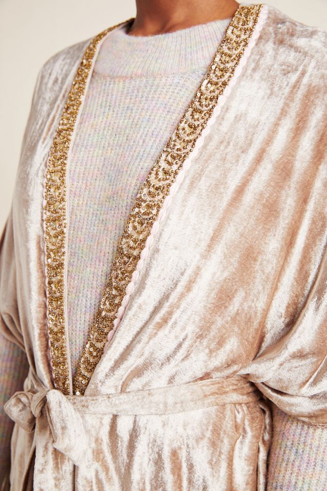 Pierpont Beaded Velvet Kimono #3