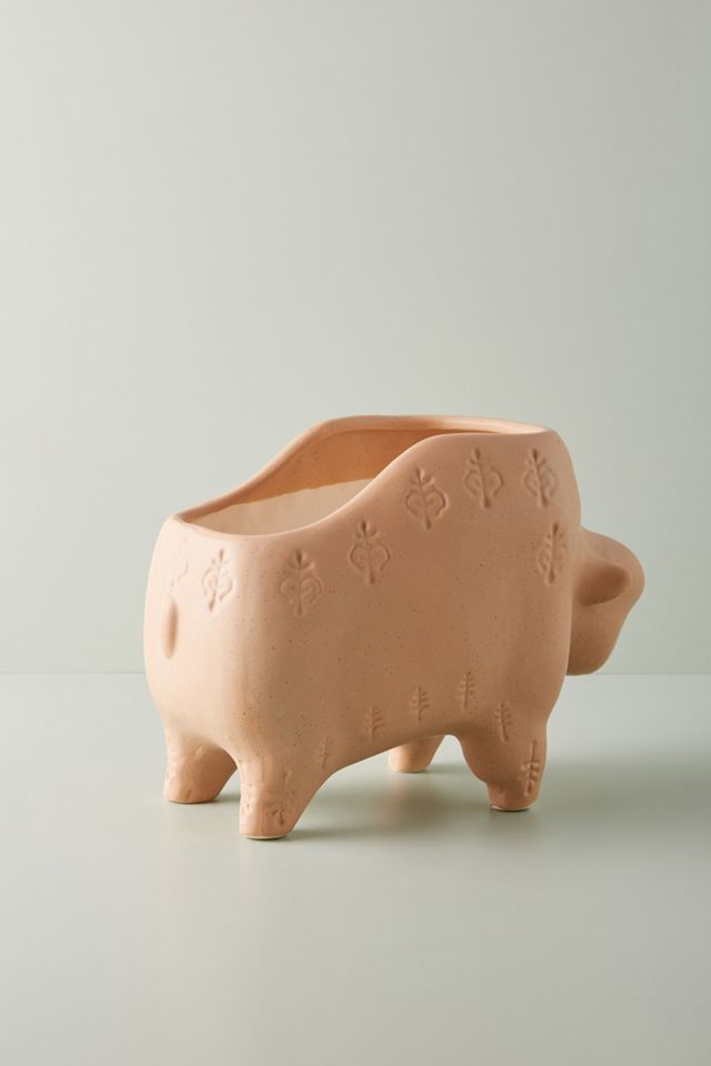 Terracotta Animal Planter #1