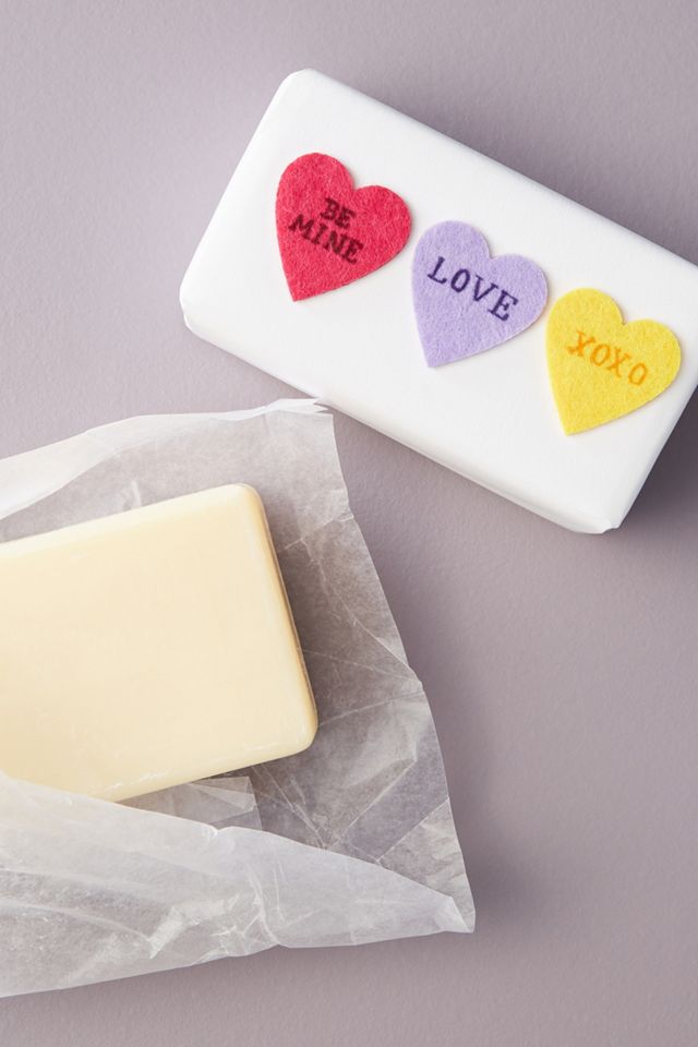 George & Viv Candy Hearts Bar Soap