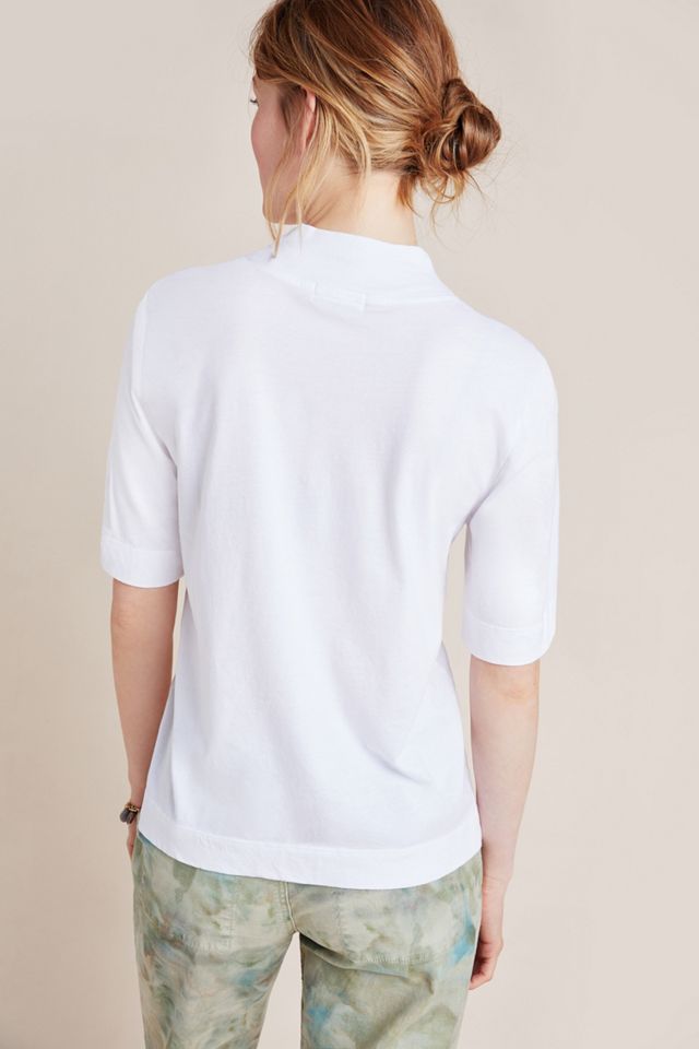 Ella Mock Neck Tee #1