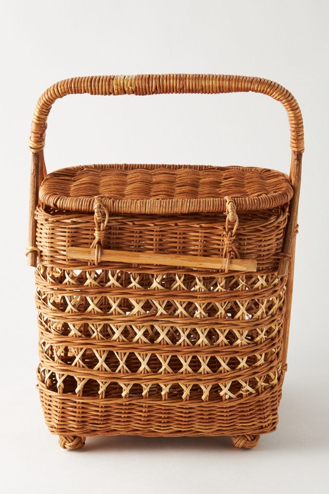 Rattan Wine & Bread Basket #1