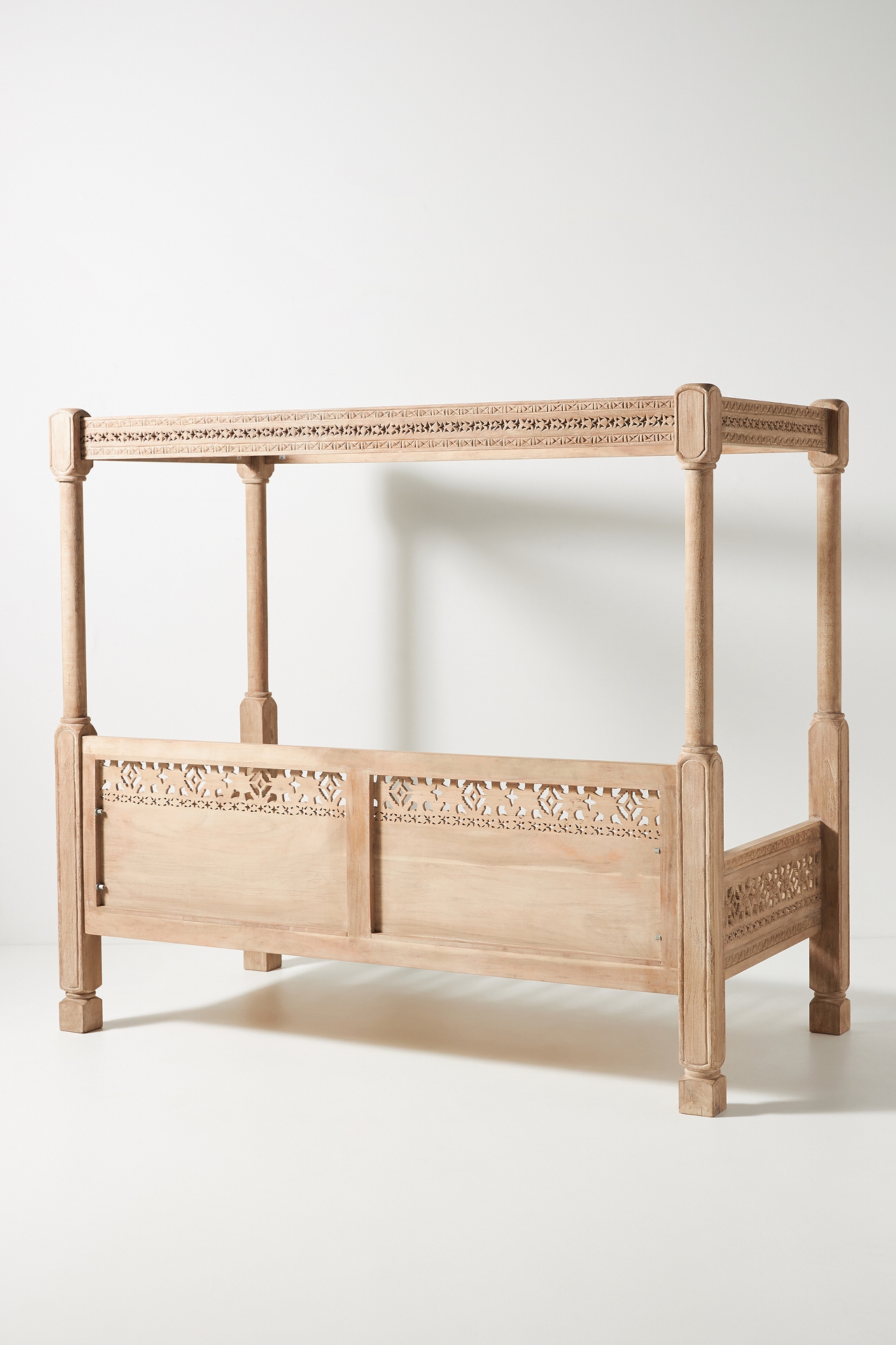 Carved Ezana Indoor/Outdoor Canopy Daybed