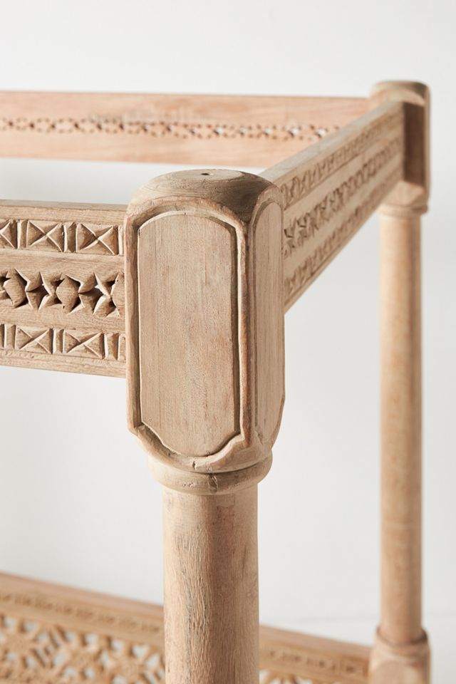 Carved Ezana Indoor/Outdoor Canopy Daybed #4