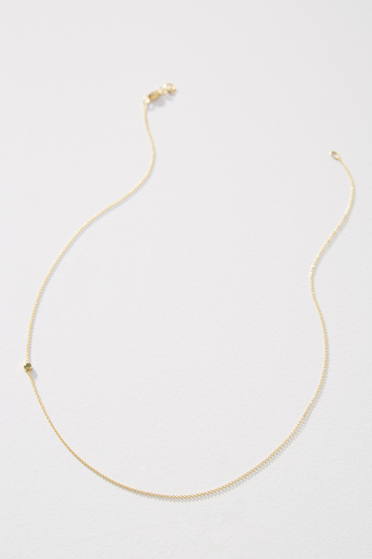 Maya Brenner 14k Yellow Gold Asymmetrical Birthstone Necklace