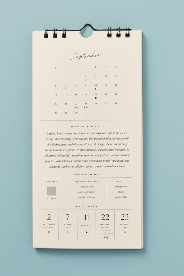 Wilde House Paper 2020 Intentional Calendar #2