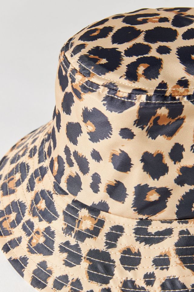 Loeffler Randall Leopard Bucket Hat #1