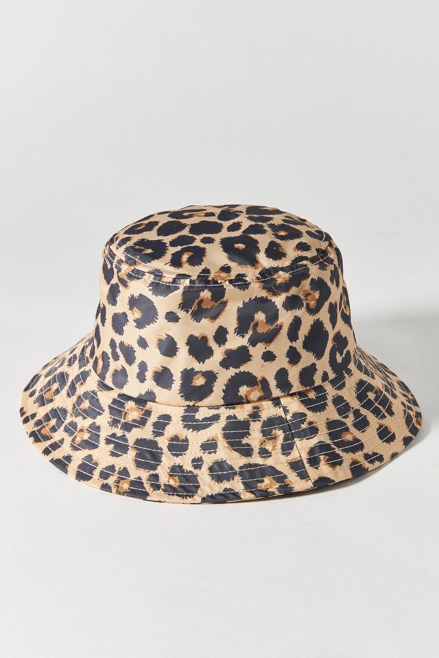 Loeffler Randall Leopard Bucket Hat