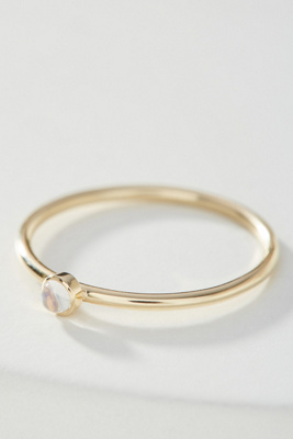 14K Yellow Gold Birthstone Ring
