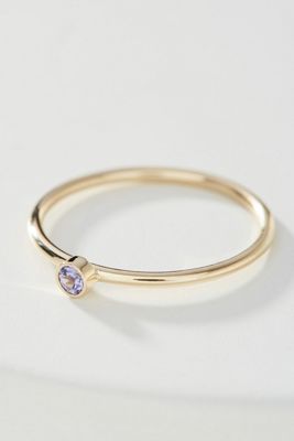 Maya Brenner 14K Yellow Gold Birthstone Ring