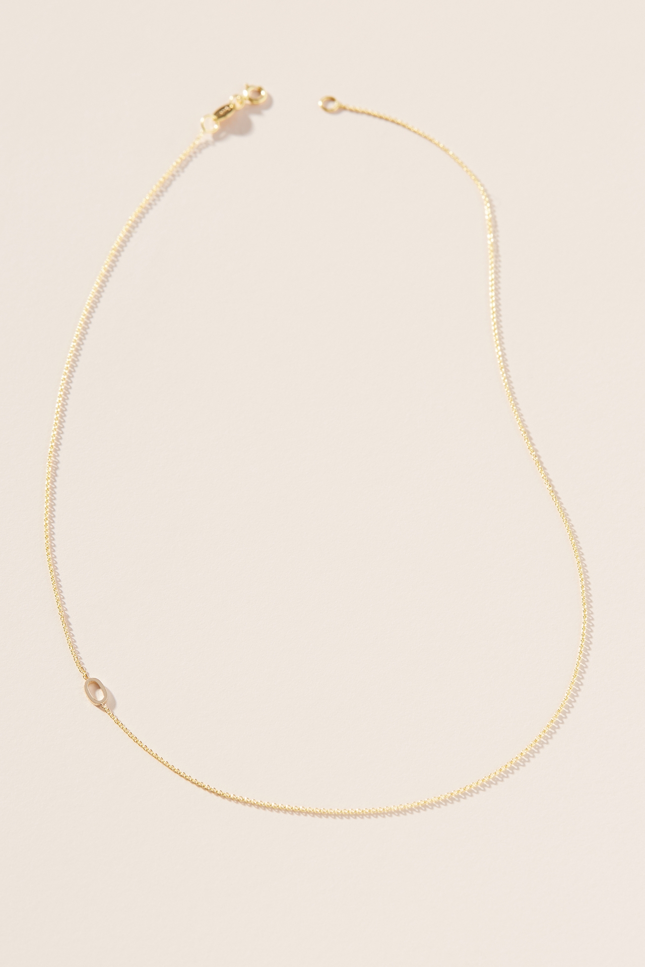 Maya Brenner 14k Gold Asymmetrical Numeral Necklace