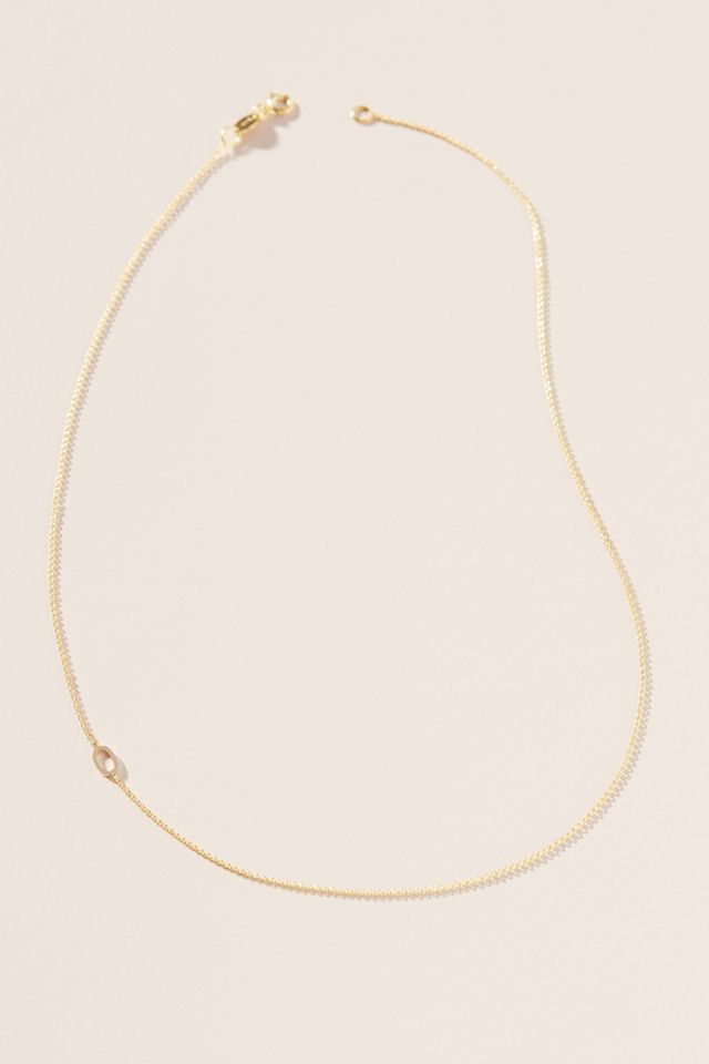 Maya Brenner 14k Gold Asymmetric Numeral Necklace #1