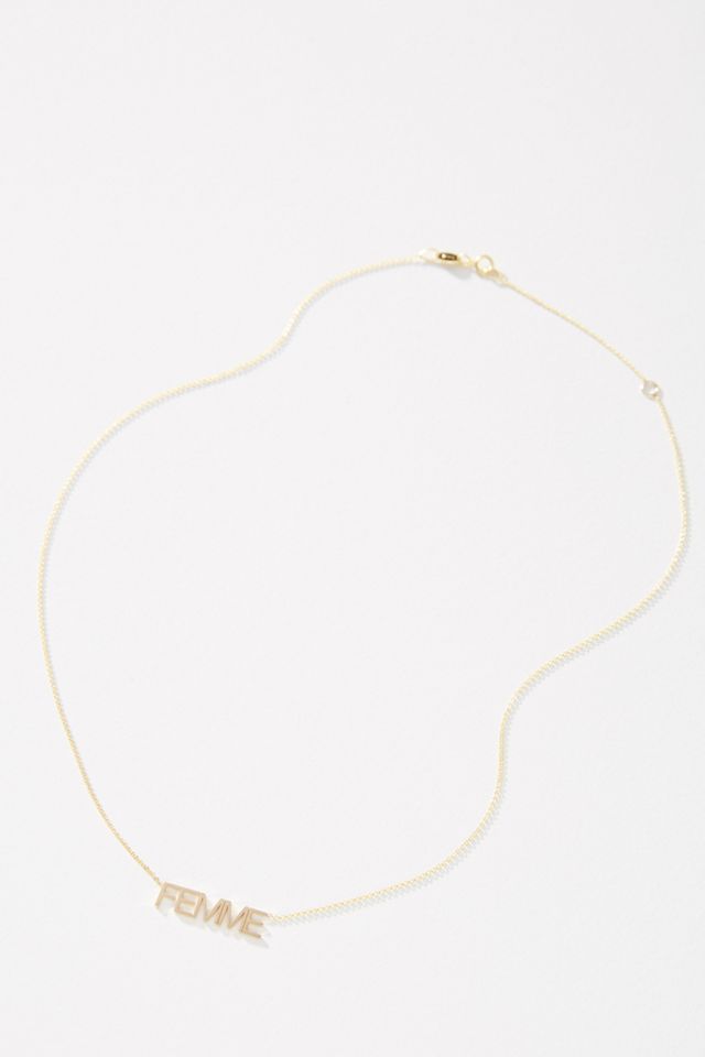 Maya Brenner 14k Gold Femme Necklace #1