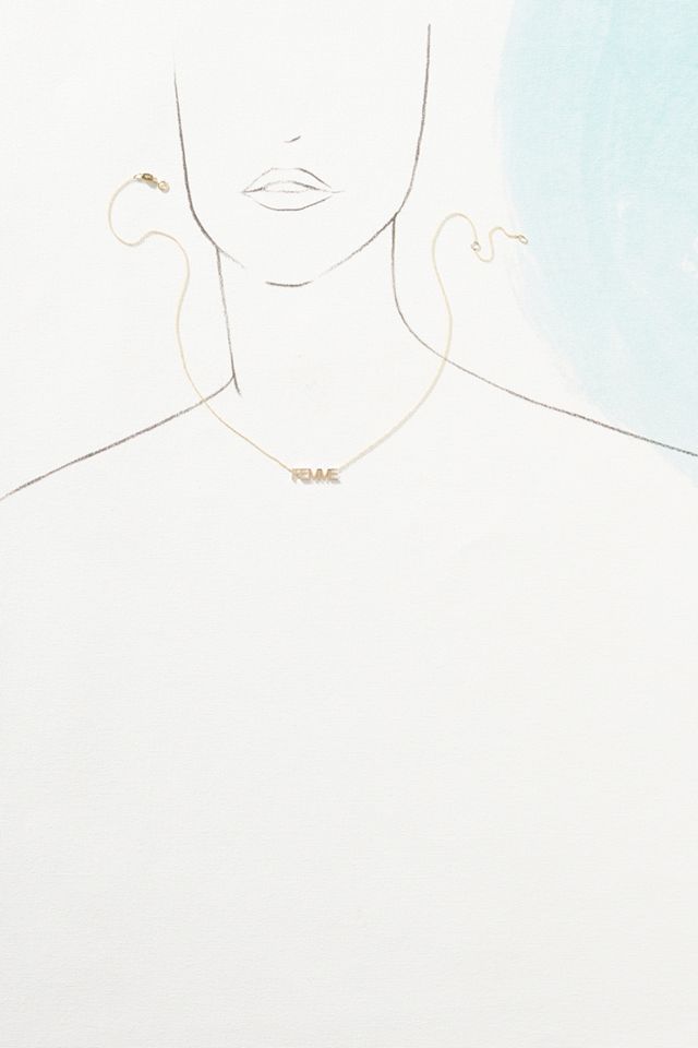 Maya Brenner 14k Gold Femme Necklace #2