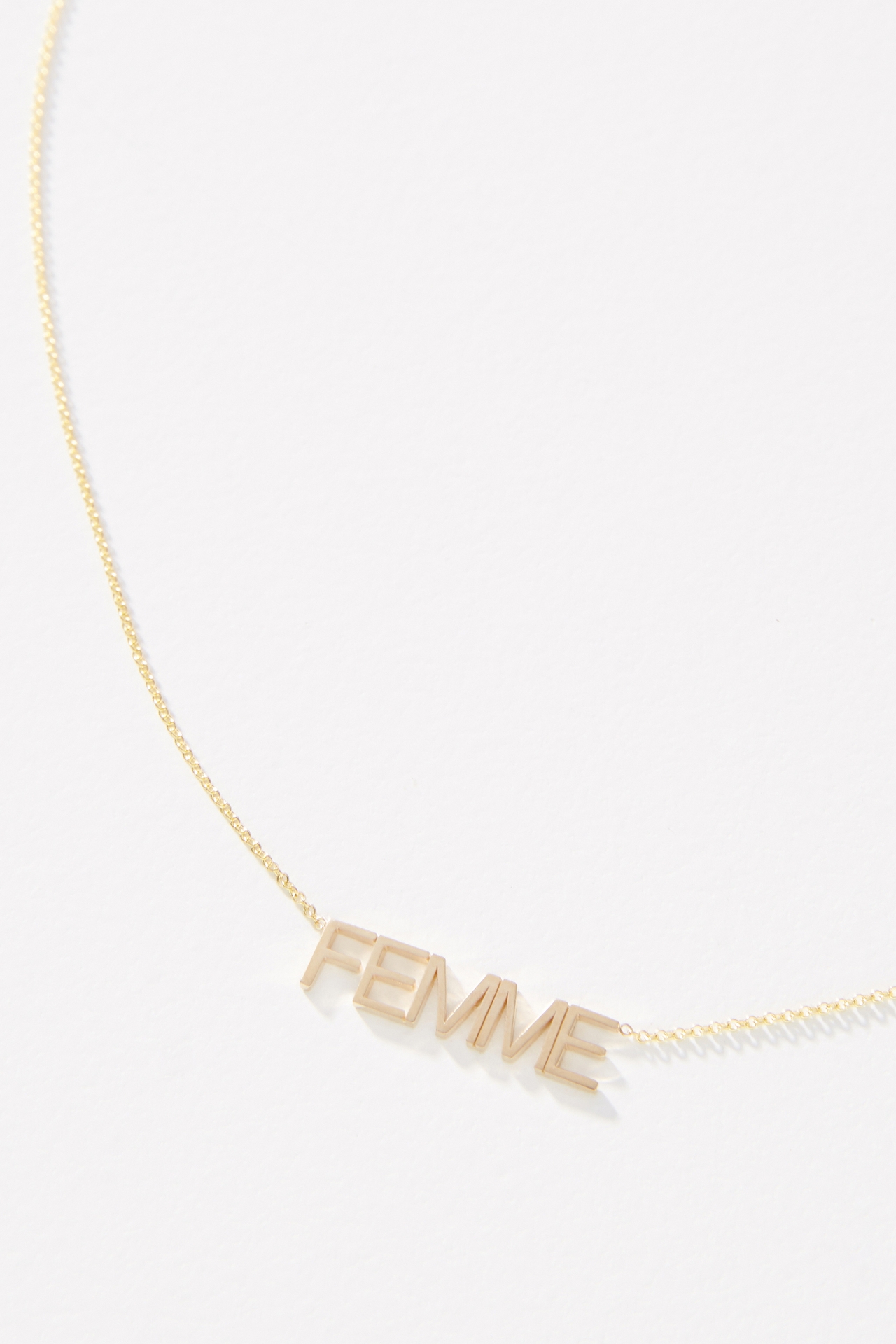 Maya Brenner 14k Gold Femme Necklace