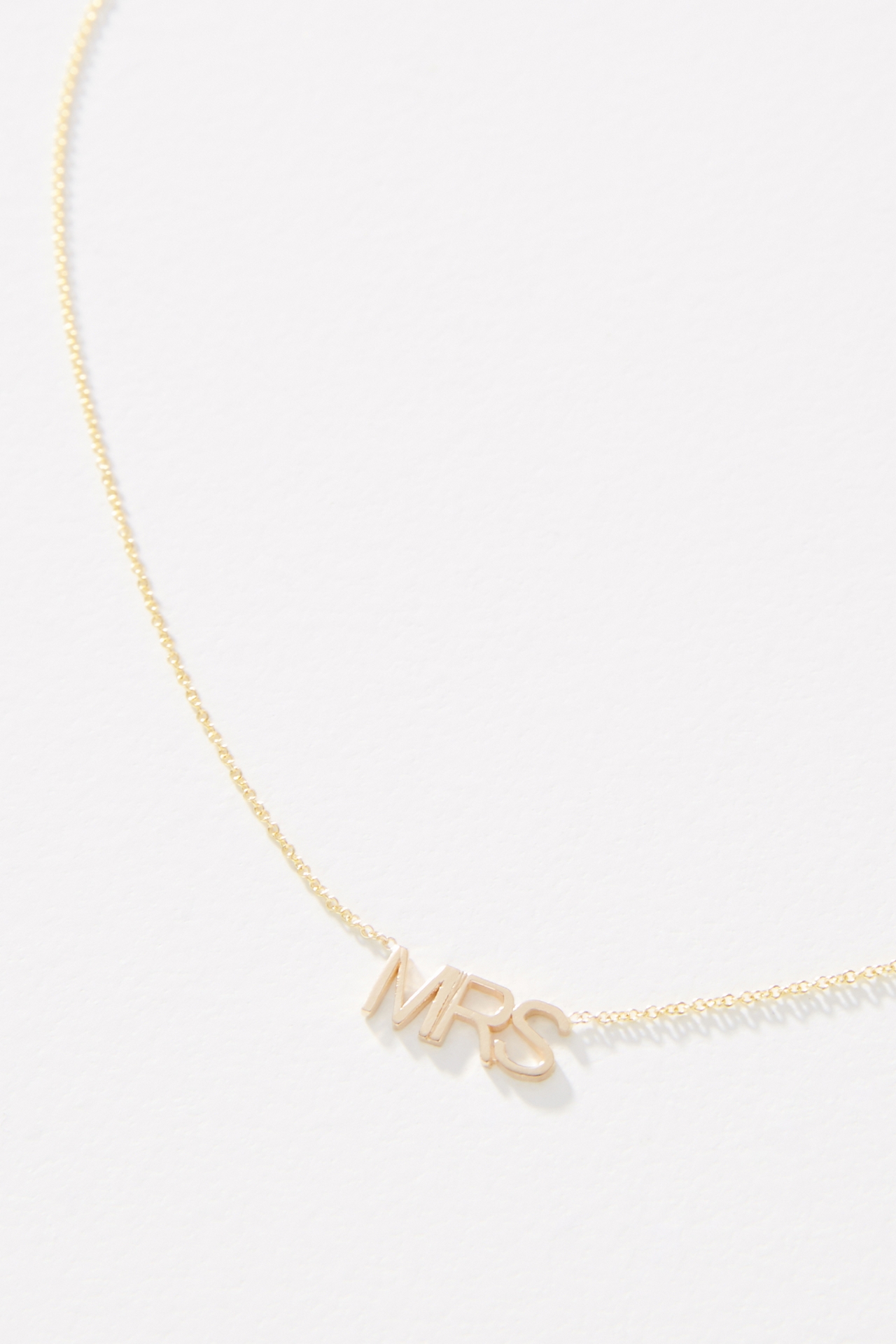 Maya Brenner 14k Gold Mrs. Necklace