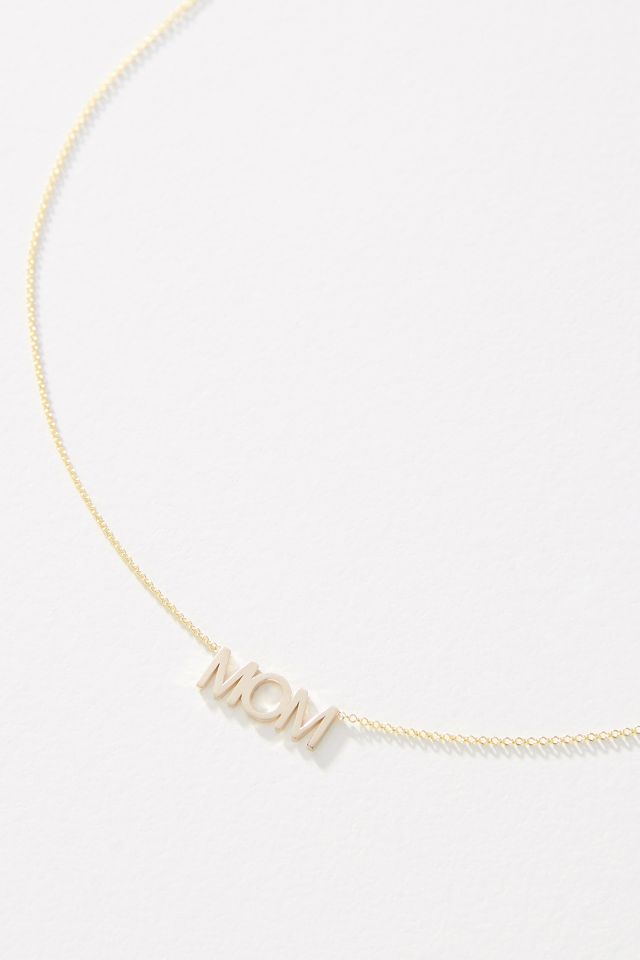 Mom necklace clearance gold