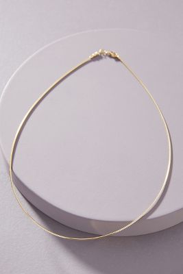 14k Gold Omega Necklace