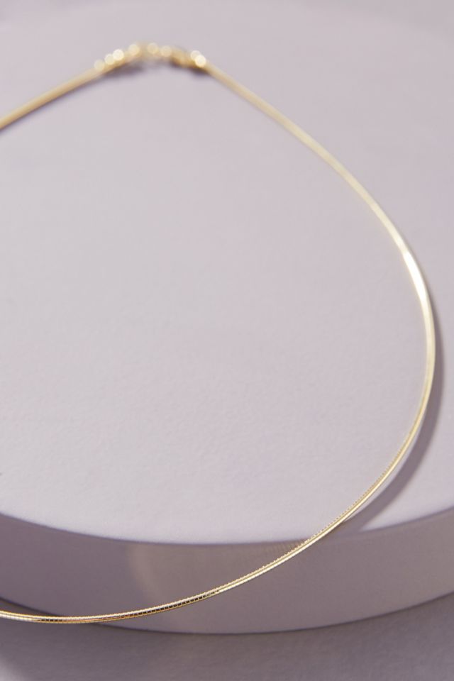 Maya Brenner 14k Gold Omega Necklace #1
