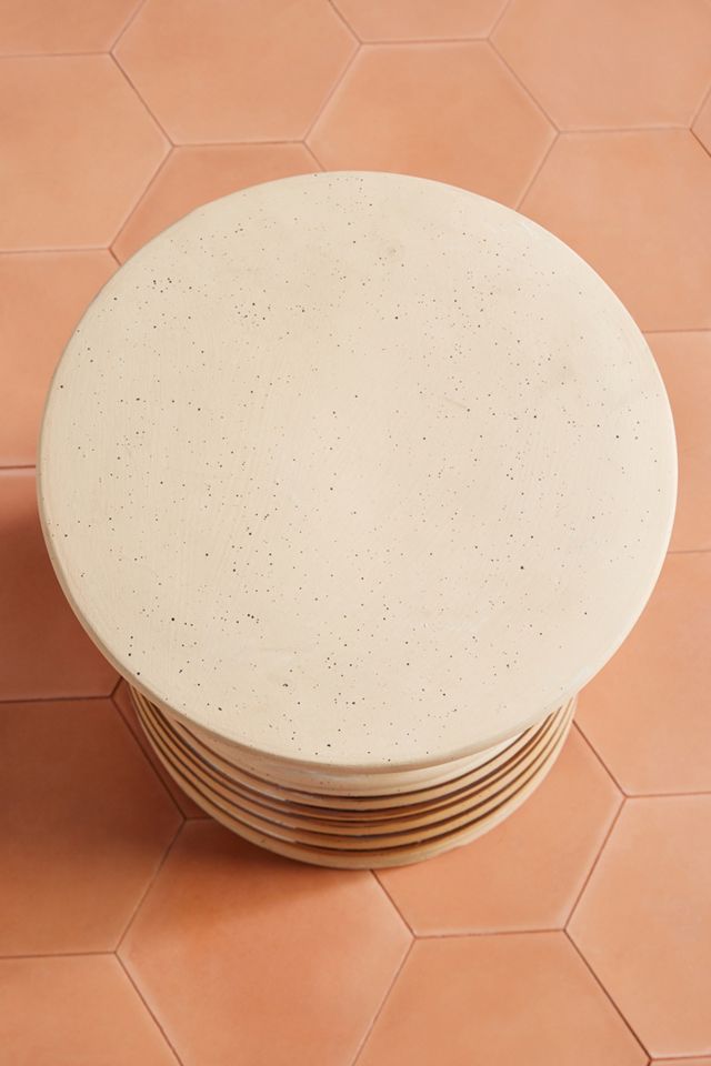 Metallic Striped Ceramic Stool #3