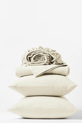 Coyuchi Cloud Brushed Organic Flannel Sheet Set