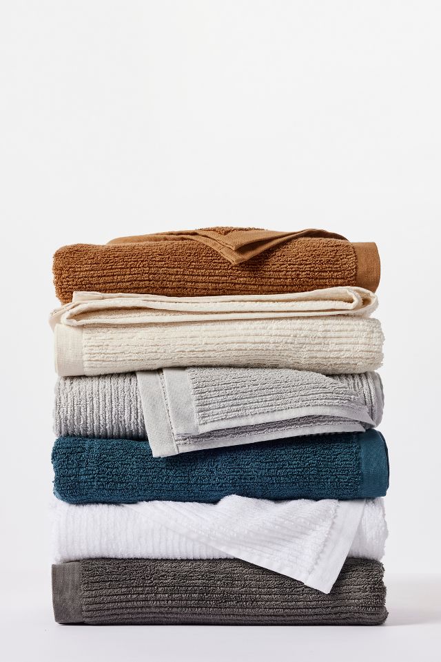 Organic Ribbed Bath Towels